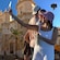2 couples take selfies in front of Catedral de Cádiz